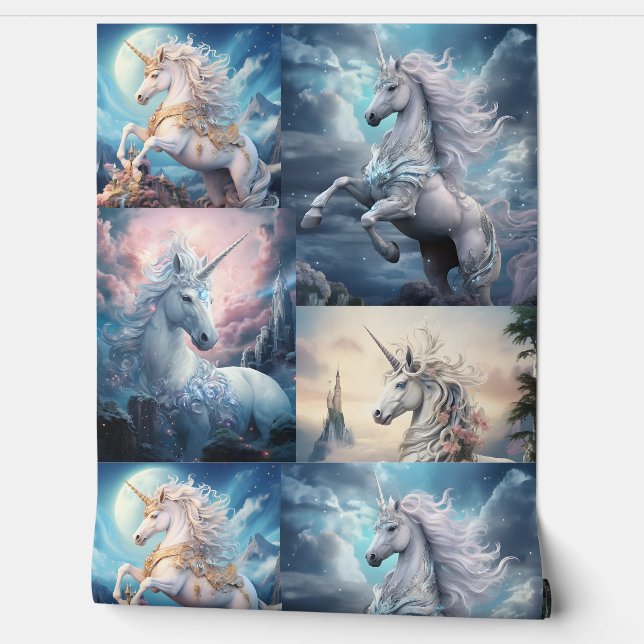 Papier Peint Belle licorne (Déroulement)