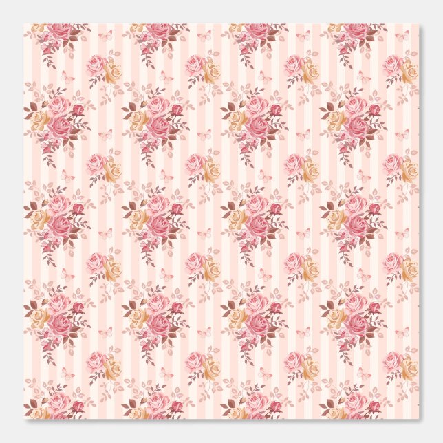 Papier Peint Belles fleurs de jardin (Recto)