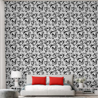 Black & White Clef Hearts Music Fond d'écran Motif