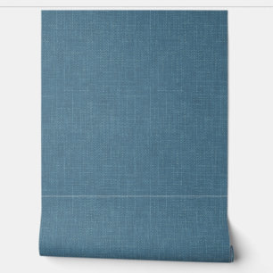 Papier Peint Bleu argon texturé.