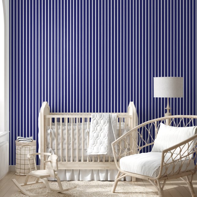 Papier Peint Bleu et blanc de la marine (Enfants)