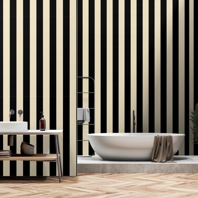 Papier Peint Bleu Et Noir Ultra Large 4 Pouces (Salle de bain)