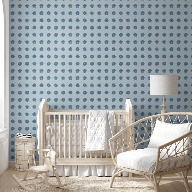 Papier Peint Bleue Daisy (Enfants)