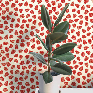 Papier Peint Bloc de fraise Impression Style Cottage Héritage