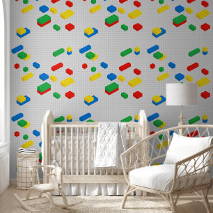 Papier Peint Blocs Colorés Blocs Enfants Motif