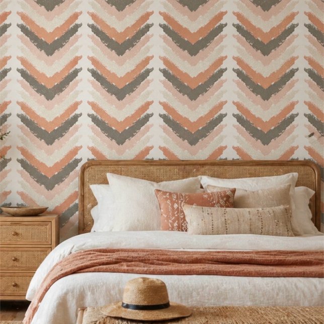 Papier Peint Bohème Douce Chevron (Créateur téléchargé)
