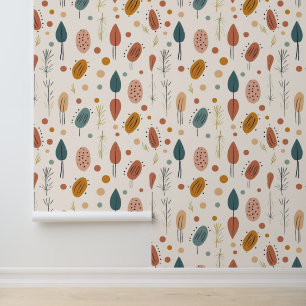 Papier Peint Boho Abstrait Retro Moderne Collection