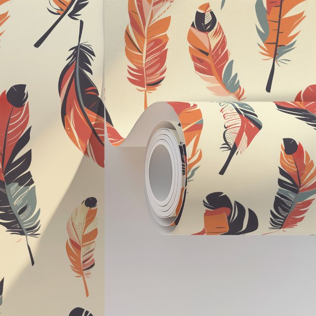 Papier Peint Boho Feathers (Créateur téléchargé)