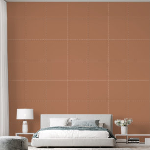 Papier Peint Boho marron clair pied-de-poule
