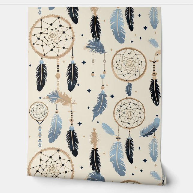 Papier Peint Boho Modern Dreamcatcher (Déroulement)