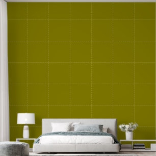 Papier Peint Boho Olive Damier Anglais
