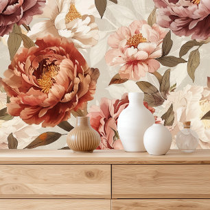 Papier Peint Boho Peony Floral