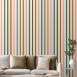 Papier Peint Boho Retro strié<br><div class="desc">Papier peint à rayures rétro couleur Boho avec rayures verticales.</div>