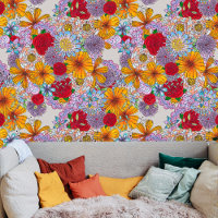 Boho Whimsical Chic Orange Rose Rouge Floral