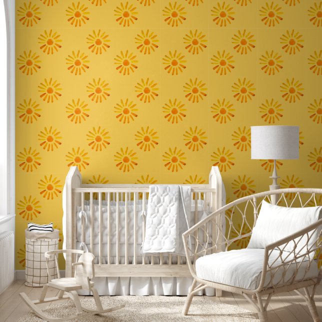 Papier Peint Boho Yellow Sun Baby Girls (Enfants)