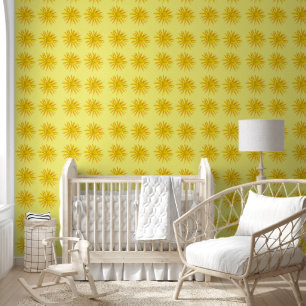Papier Peint Boho Yellow Sun Baby Girls