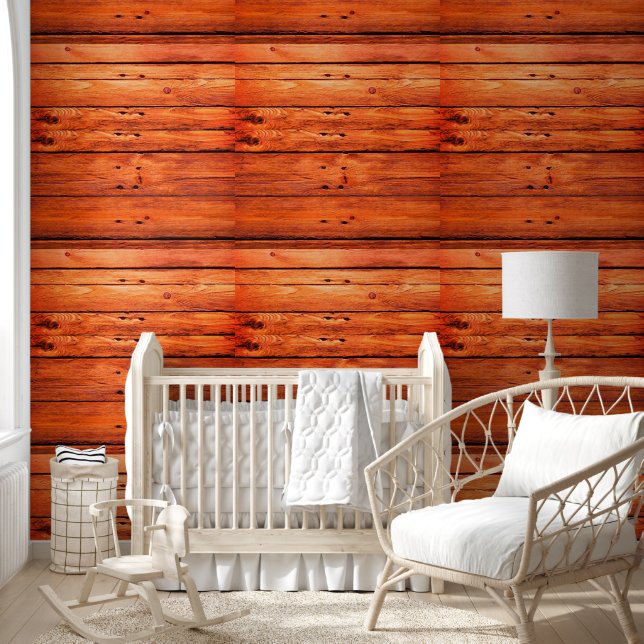 Papier peint Bois Rouge Mahogany (Enfants)