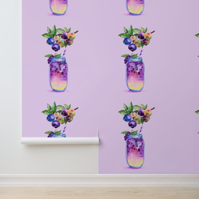 Papier Peint Boisson Blueberry fraîche (Application)