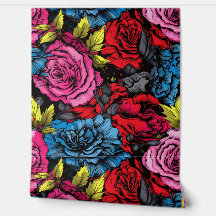 Bold Punk Blooms Floral