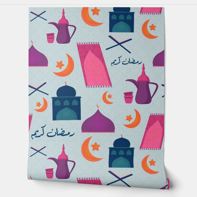 Papier Peint Bon Motif du Ramadan (Déroulement)
