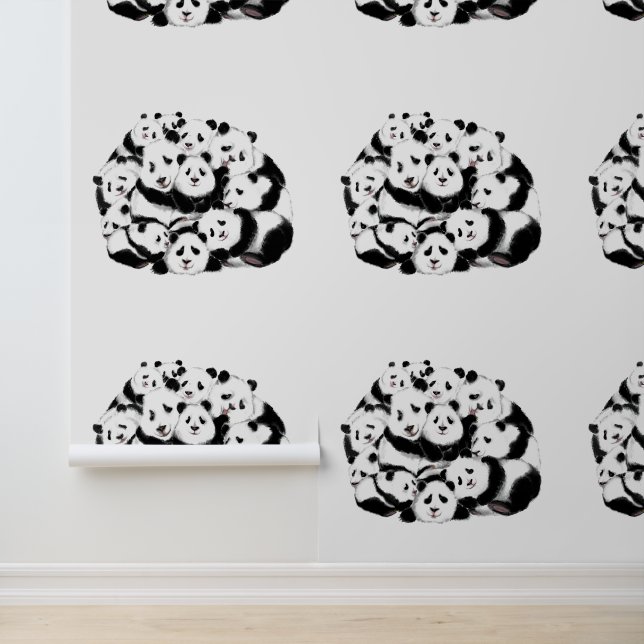 Papier Peint Bonne famille Panda Funny (Application)