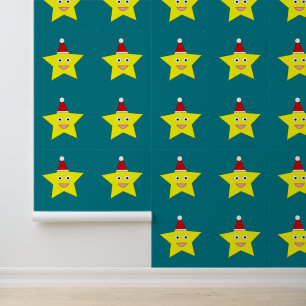 Papier Peint Bonne Petite Étoile de Noël Motif