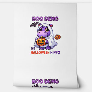 Papier Peint Boo Deng L'Halloween Hippo Cute Bouncy Pig Costu