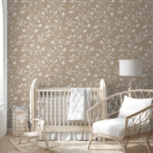 Papier Peint Botanical Serenade XL silhouette floral délicat