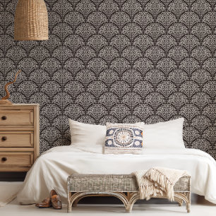 Papier Peint Bouche à feuilles chics Boho