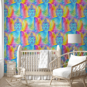 Papier Peint Bouddha Energy - Aquarelle transparente motif 1