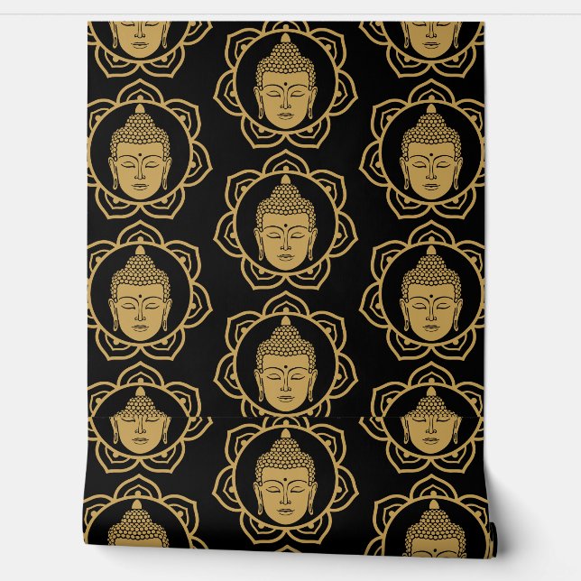 Papier Peint Bouddha Maison et Vie (Déroulement)