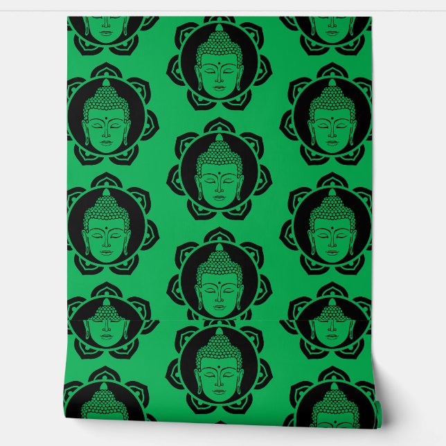 Papier Peint Bouddha Maison et Vie (Déroulement)