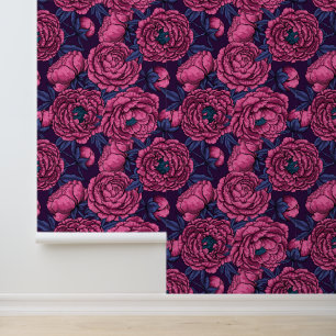 Papier Peint Bouquet de galets roses