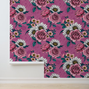 Papier Peint Bouquets 2 été