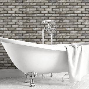 Papier Peint Brick gris désorganisé