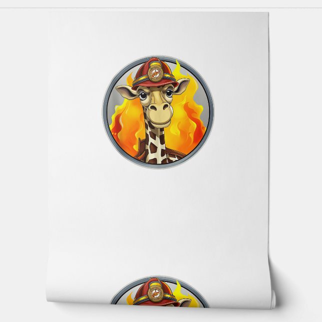 Papier Peint Brigade des incendies Giraffe (Déroulement)