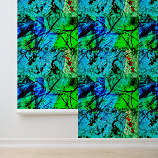 Papier Peint Bright blue texture Wallpaper,Dazzling fresh blue 