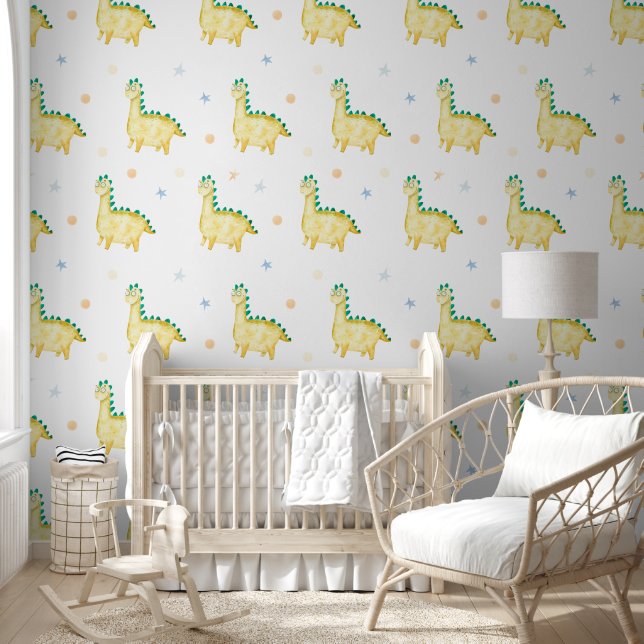 Papier Peint Bright "Friendly Dinosaur"  (Enfants)