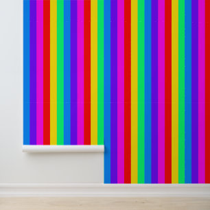 Papier Peint Bright Rainbow Stripe