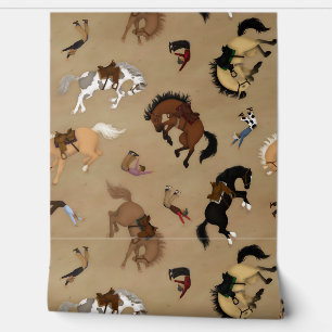 Papier Peint Broncs et Cowboys