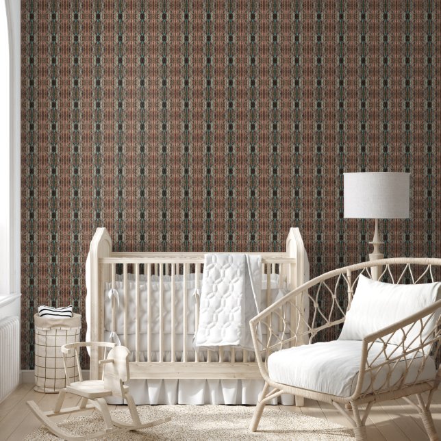 Papier Peint Brown en bois petit motif (Enfants)