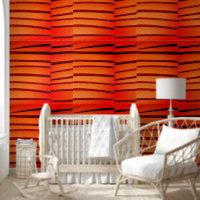 Papier peint brûlé rustique orange