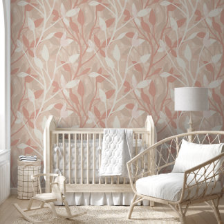 Papier Peint Brume de jardin doux couches botaniques de feuille