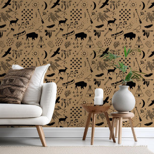 Papier Peint Buffalo Adventures Black sur n'importe quel Arrièr