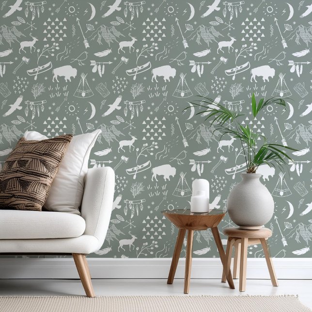 Papier Peint Buffalo Adventures White sur n'importe quel Arrièr (Créateur téléchargé)