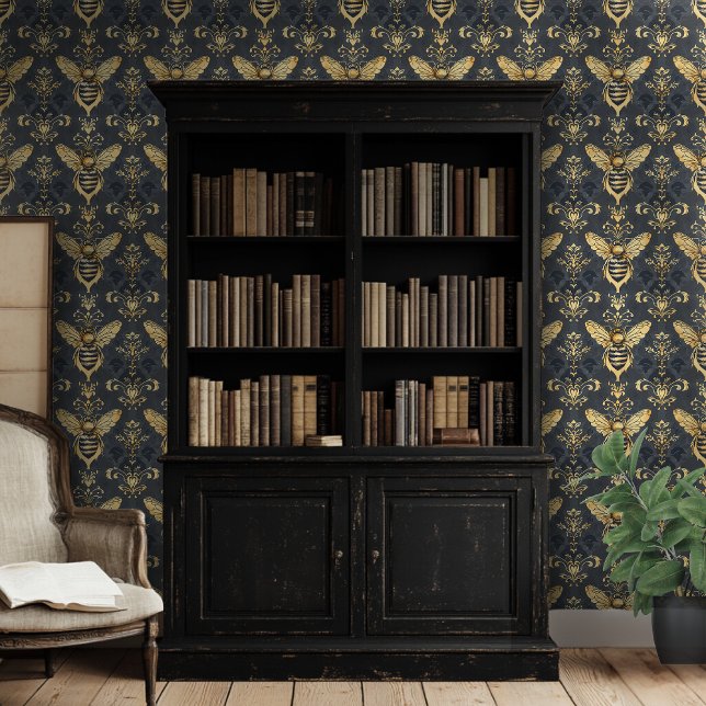 Papier Peint Bumblebee Motif Avec Arrière - plan Bleu (Créateur téléchargé)