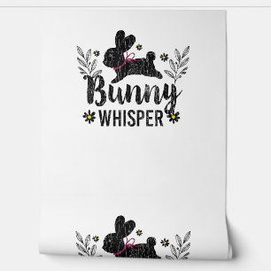 Papier Peint Bunny Whisperer Funny Lapin Graphisme lapin