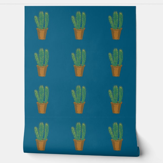 Papier peint Cactus (Déroulement)