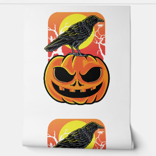 Papier Peint Cadeau de l'observateur d'oiseaux Halloween Crow