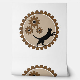 Papier Peint cage à moteur pour chien avec roues